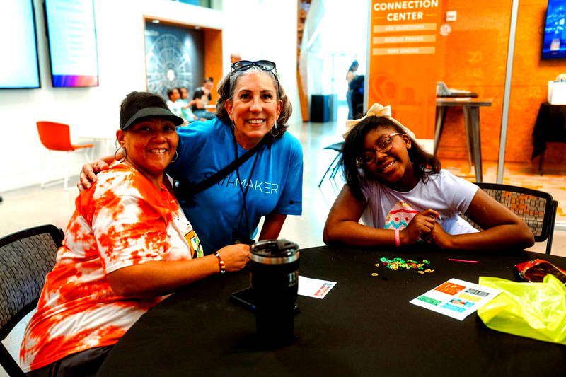 Group of HFBC Pathmaker Volunteers serving in the Connection Center